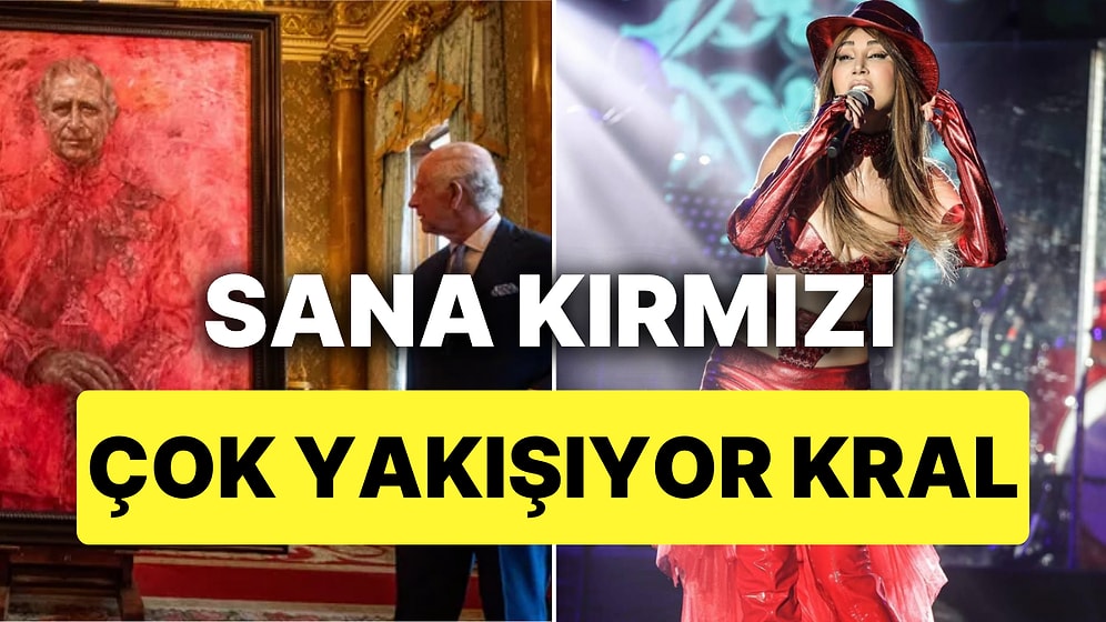 İngiltere Kralı Charles'ı Hande Yener Kırmızıları İçerisinde Resmeden Ressamdan Açıklama Geldi