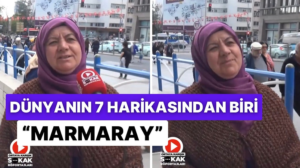 Dünyanın Yedi Harikasından Biri Sorulan Teyzenin Birbirinden Komik Yanıtları: “Ayasofya’nın Açılması Güzel”