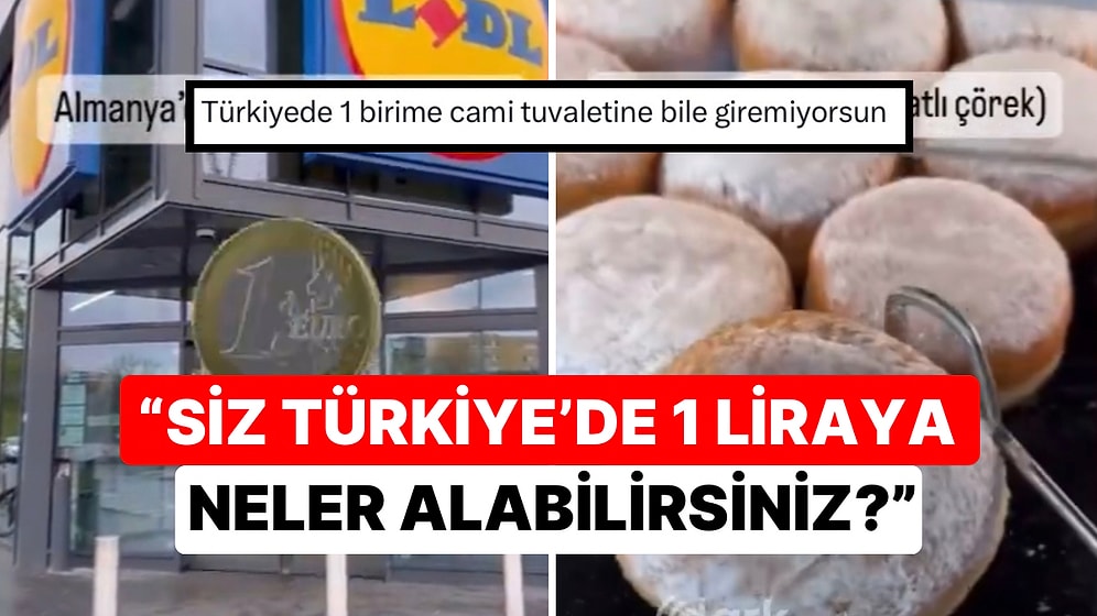 Almanya’da Bir Türk 1 Euro ile Neler Alabildiğini Paylaşmasıyla Gündem Oldu