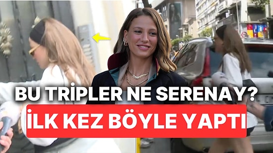 Muhabirleri Görünce Gerginliğiyle Ateş Saçan Serenay Sarıkaya'nın Hali Sordukları İlişki Sorularına Yoruldu