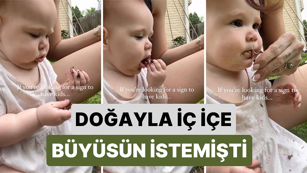 Çocuğu Doğayla İç İçe Büyüsün İsterken Minik Kız Samimiyeti Biraz Abartınca Ortaya Gülümseten Görüntüler Çıktı