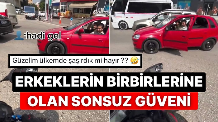 Erkeklerin Birbirine Güvenme Hızı Şaşırtmadı: Adana’da İki Kişi Trafikte Araçlarını Değiştirdi