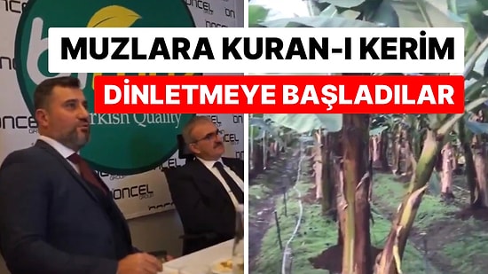 Antalya’da Bir Sera Muzların Manevi İhtiyaçlarının Karşılanması İçin Kur’an-ı Kerim Dinlettikleri Söyledi