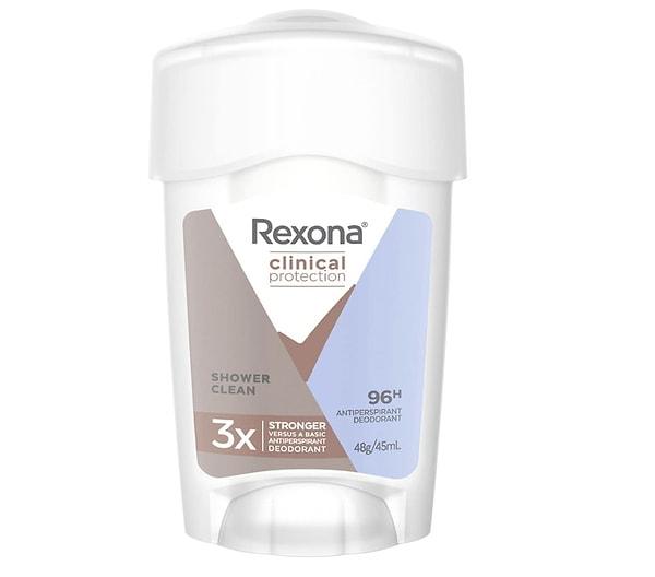 7. Rexona Clinical Protection Kadın Stick Deodorant Shower Clean 45 ml