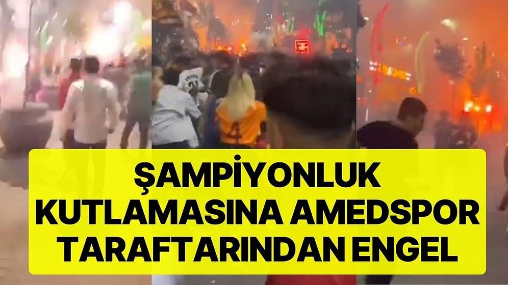 Galatasaraylı Taraftarların Kutlamasına Amedspor Taraftarından Engel: 'Burası Amed, Burada Kutlama Yapmayın'