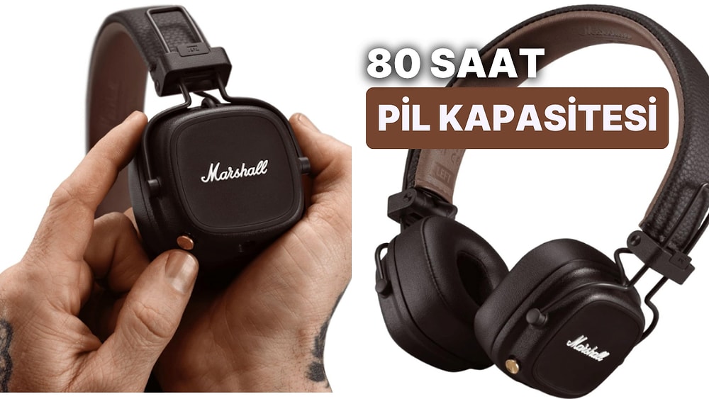 Herkesin Eli Göğsünde Beklediği Marshall Major 4 On Ear Kablosuz Bluetooth Kulaklık İndirimde!