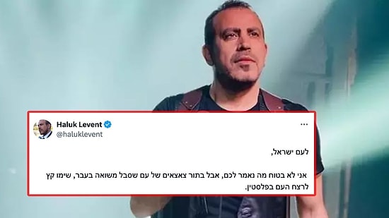 Haluk Levent İsrail Halkına İbranice Seslendi: “Soykırıma Son Verin”