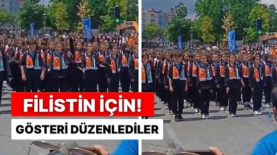 Konya’da Öğrenciler Filistin İçin “Leve Palestine” Şarkısıyla Gösteri Hazırladı