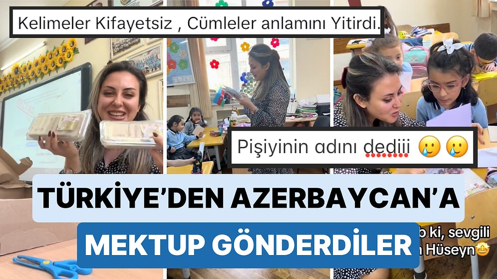 Türkiye ve Azerbaycan Arasında Dostluk Etkinliği Başlatan İki Öğretmenin Etkinliği Kalbinizi Sıcacık Yapacak