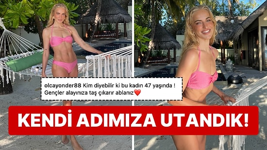 Gençlik İksiri İçtiğine Emin Olduğumuz Burcu Esmersoy'un Pembe Bikinili Pozları Tadımızı Fena Kaçırdı!