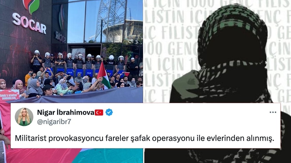 SOCAR'ı Protesto Eden Filistin İçin Bin Genç Grubundan 10 Kişi Gözaltına Alındı