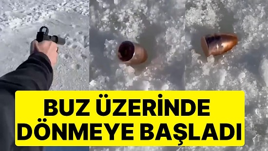 Ateşlenen Merminin Buz Üzerindeki Dansı Herkesi Şaşırttı