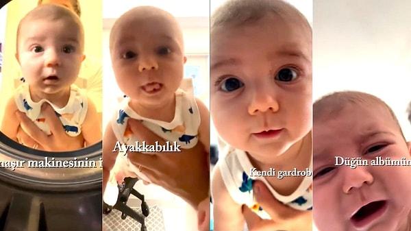 2 aylık bebeğin evin daha önce görmediği yerlerine ilk kez baktığı anlar sosyal medyada gündem oldu.