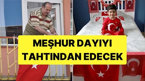 Meşhur Bayrak Asan Dayının Çocuk Versiyonu! 4 Yaşındaki Toprak'ın Bayrak Sevdası Dillere Destan