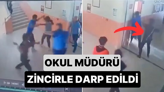 Çorum'da Bir Okul Müdürü Yabancı Uyruklu Bir Öğrencinin Velisi Tarafından Zincirle Saldırıya Uğradı