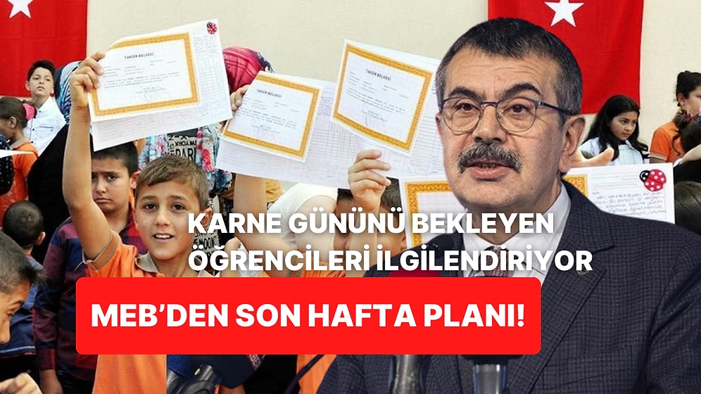 Karne Gününü Bekleyen Öğrencileri İlgilendiriyor! MEB'den Son Hafta Planı, Tüm Okullarda Geçerli Olacak!