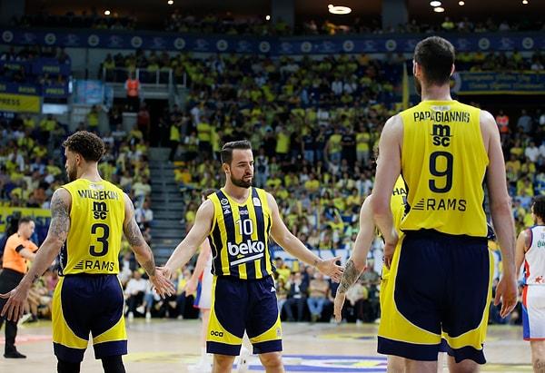 Anadolu Efes, Basketbol Süper Ligi play-off final serisi üçüncü maçında Fenerbahçe Beko'yu deplasmanda 82-81 mağlup etmişti.