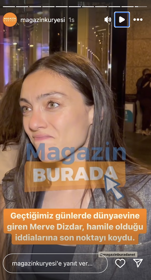 Ünlü oyuncu "Normal, düşünülebilir yani çünkü bir anda oldu, öyle bir durum yok. Olsa söylerim" ifadelerini kullandı. Magazin muhabirlerinin "Anne olmak istiyor musunuz?" sorularını yanıtlayan sempatik oyuncu "Kısmetse, ilerde inşallah olursa. Şu an çok çalışıyorum zaten, işim çok" dedi.