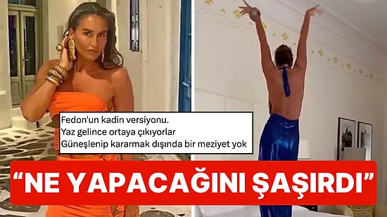 Eda Taşpınar'ın Yatağın Üstüne Çıkıp Sırtını Dönerek Dans Ettiği Anlar "Keşke Yüzünü de Görseydik" Dedirtti