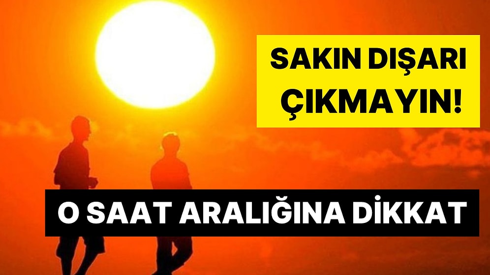 Prof. Dr. Tevfik Özlü, Güneş Çarpmalarına Karşı Uyardı: O Saat Aralığına Dikkat