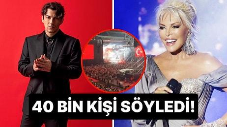 Norm Ender, Ajda Pekkan'ın Beşiktaş Stadyumu’nda Verdiği Dev Konserde 40 Bin Kişiyle Beraber Parla'yı Söyledi!