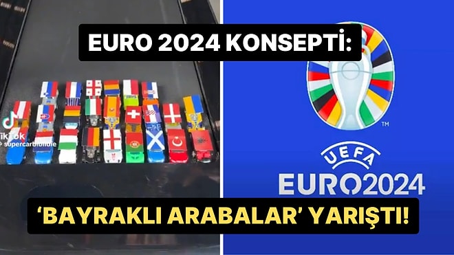 Euro 2024'e Özel Bayraklı Yarış İzleyenleri Hipnoz Etti: 18 Milyon Takipçili Hesap Arabaları Yarıştırdı!