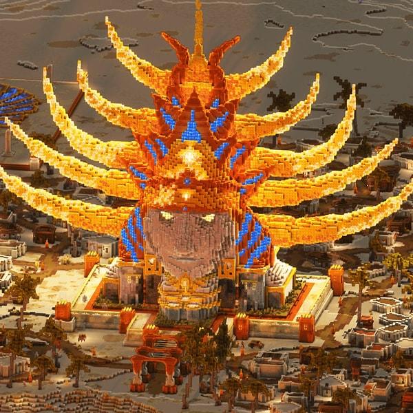 Bu güneş tanrısı tapınağının boyutları tam anlaşılmıyor olabilir ama gerçekten devasa!