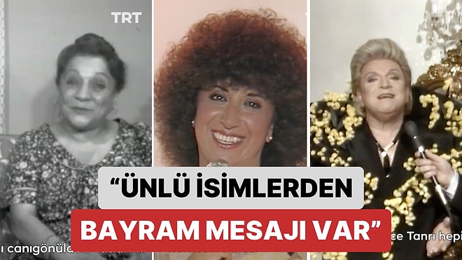 TRT Arşiv Ülkemizin Değerli İsimlerinin Bayram Mesajlarını Derlediği Bir Videoyu Paylaştı