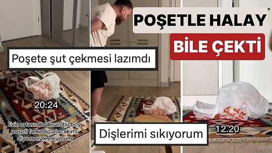Erkekler Neden Böyle? Eşinin Evin Ortasına Koyduğu Poşeti Defalarca Görmesine Rağmen Asla Kaldırmadı