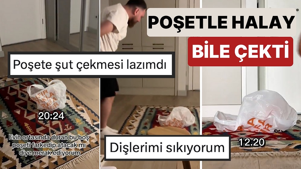 Erkekler Neden Böyle? Eşinin Evin Ortasına Koyduğu Poşeti Defalarca Görmesine Rağmen Asla Kaldırmadı