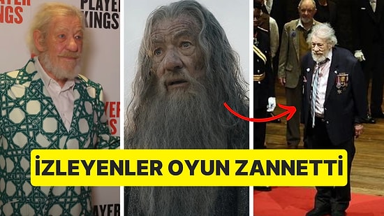 İzleyenler Oyun Zannetti: Yüzüklerin Efendisi'nin Gandalf'ı Dövüş Sahnesinde Yere Düştü!