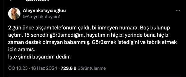 İşte Kalaycıoğlu'nun o paylaşımı: