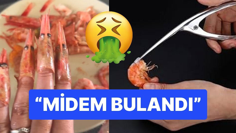Uzun Tırnak Modasını İşte Böyle Tiye Aldı: Tırnaklarına Karides Kafalarını Yapıştırdı
