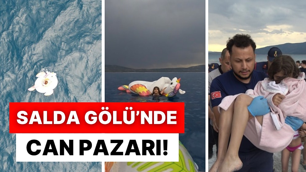 Salda Gölü’nde Rüzgarın Sürüklediği Çocuğu Boğulmak Üzereyken Kurtaran Koca Yürekli Vatandaş Alkışları Topladı