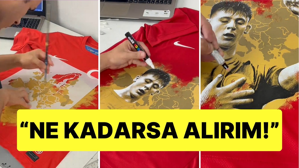 Milli Takım Formasının Üstüne Arda Güler'i Resmeden Sanatçımız Harikalar Yarattı