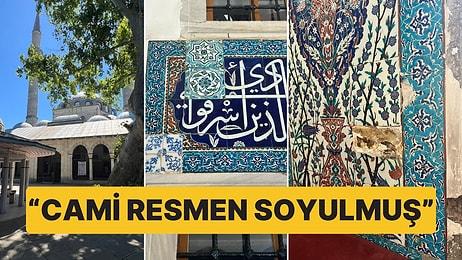 İstanbul Üsküdar'daki Atik Valide Camii'ne Giden X Kullanıcısının "Cami Resmen Soyulmuş" İddiası
