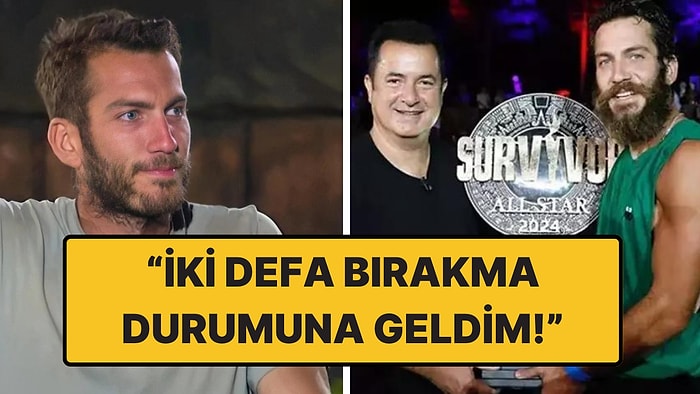 Survivor Şampiyonu Ogeday, Yarışmayı Neredeyse Bırakacağını Açıkladı!