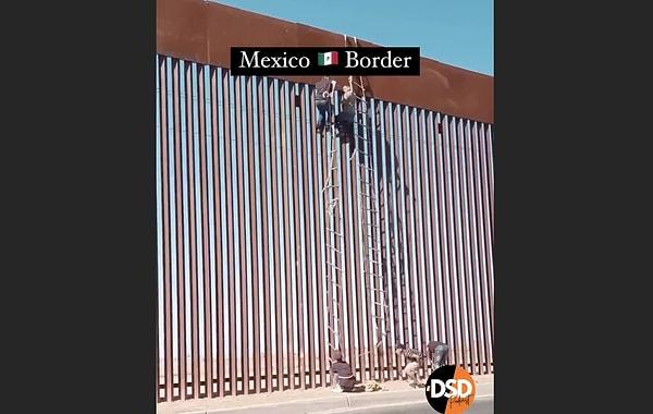O görüntülere "Meksika Sınır Duvarı reklamı yapıldığı kadar etkili görünmüyor" yorumları yapıldı.