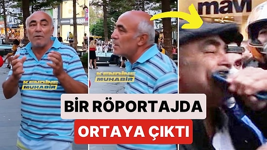 Ağzına Telefon Sokulan Adam Bir Sokak Röportajında Ortaya Çıktı: "Önceden Memnunduk, Dini Alet Edip Kandırdı"