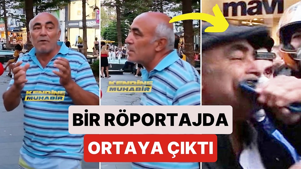 Ağzına Telefon Sokulan Adam Bir Sokak Röportajında Ortaya Çıktı: "Önceden Memnunduk, Dini Alet Edip Kandırdı"