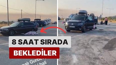 Türkiye'ye Gelmek İsteyen Bir Gurbetçi 8 Saat Sırada Bekleyince İsyan Etti!