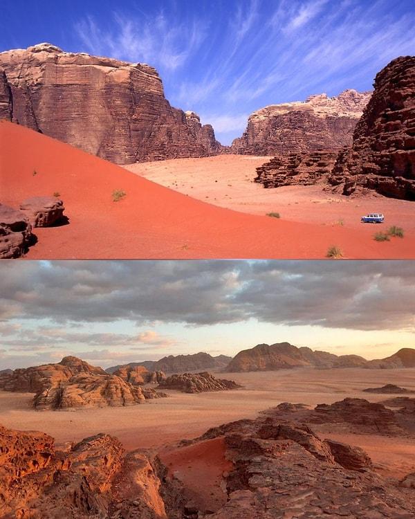 5. Onlarca filmde uzaylı gezegeni olarak görev yapan Wadi Rum, Ürdün
