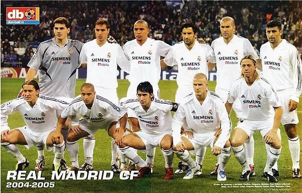 10. Efsane 2004-2005 Real Madrid kadrosunda hangi futbolcuyu görmemiz mümkün değildir?