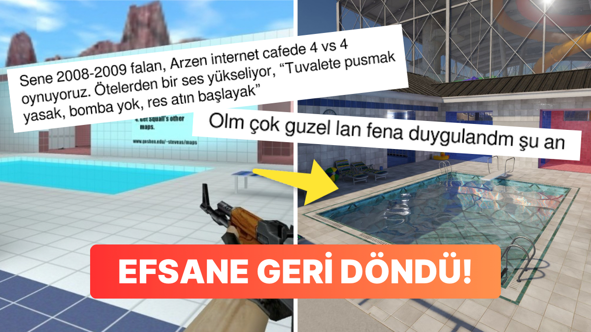 Gözümüzde Koskoca Maziyi Canlandıran Pool Day Haritası CS2'ye Eklendi ...
