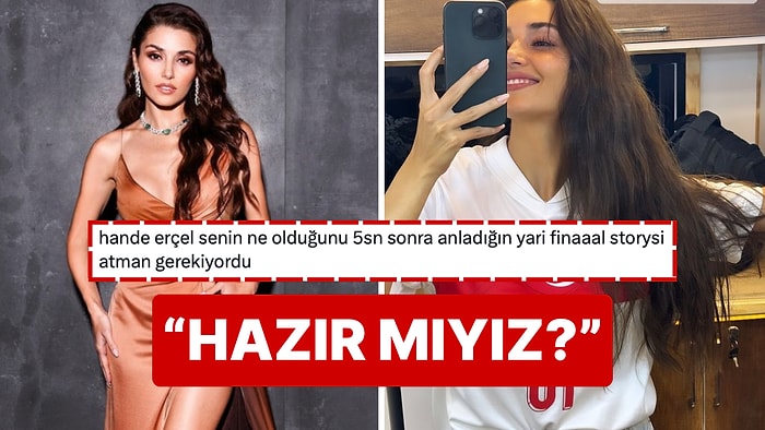 Milli Takımı Yalnız Bırakmadı: "Her Zaman Her Masada Varım" Diyen Hande Erçel'den Formalı Poz Geldi!