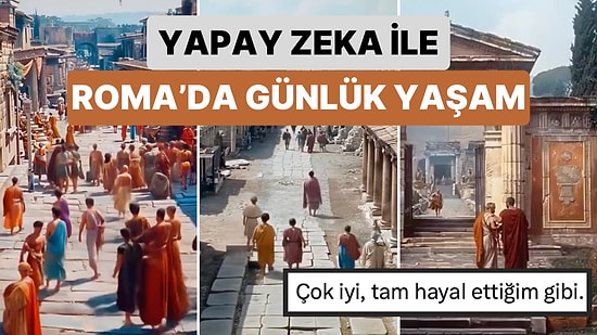 Roma İmparatorluğu Döneminde Günlük Yaşam O Döneme Ait Tablolar Referans Alınarak Yapay Zeka ile Canlandırıldı