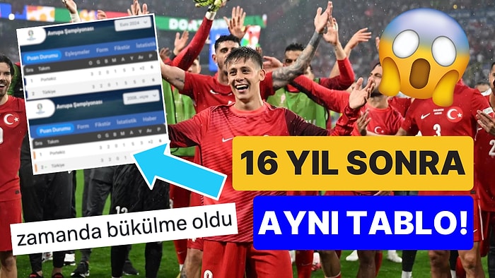 16 Yıl Sonra Aynı Tablo: Euro 2008 ve Euro 2024'teki Gruplarda Portekiz ve Türkiye'nin Puanı ve Averajı Aynı!