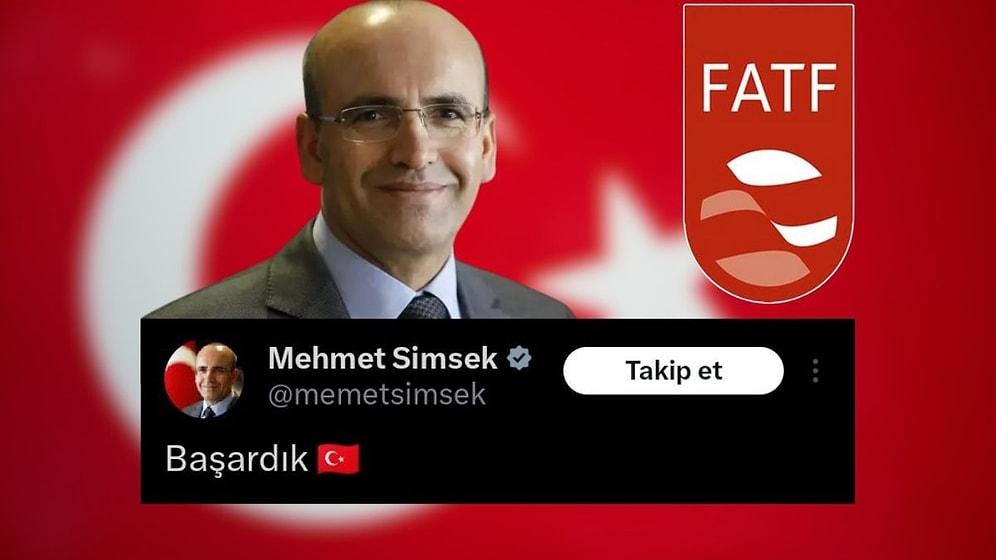 Mehmet Şimşek, Türkiye'nin 'Gri Listeden' Çıkarıldığını Duyurdu: "Başardık"