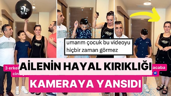 3 Erkek Çocuğun Ardından 4. Çocuklarının da Erkek Olacağını Öğrenen Ailenin Hayal Kırıklığı Kameraya Yansıdı