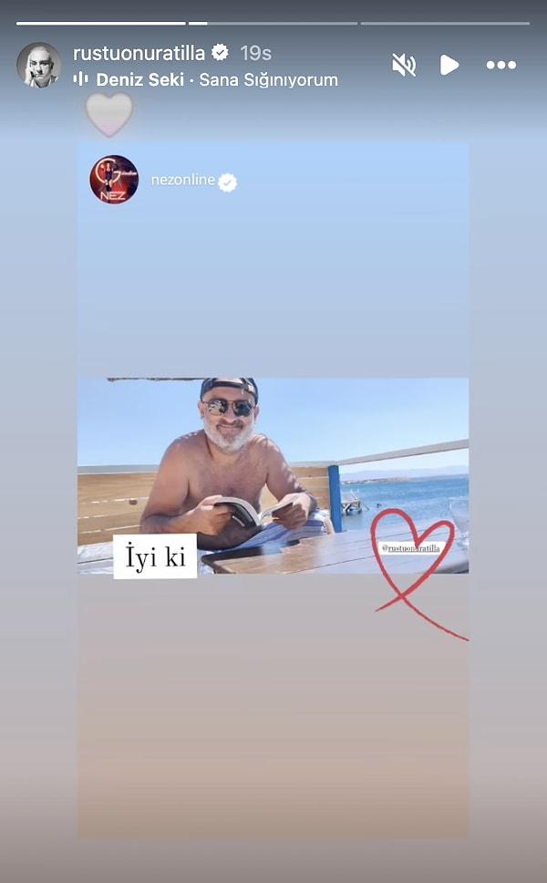 Nez'in de ünlü oyunun fotoğrafını "iyi ki" yazıp kalp koyması üzerine sosyal medya kullanıları Nez ve Rüştü Atilla Uğur'un yeni bir aşka yelken açtığını iddia etmeye başladı.